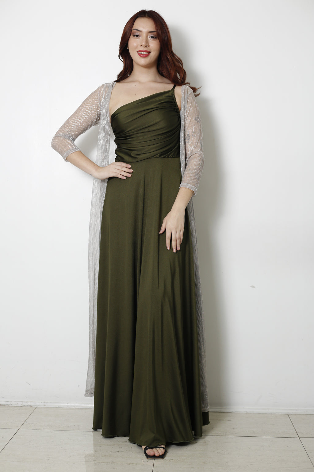 KIMONO PLATEADO LARGO