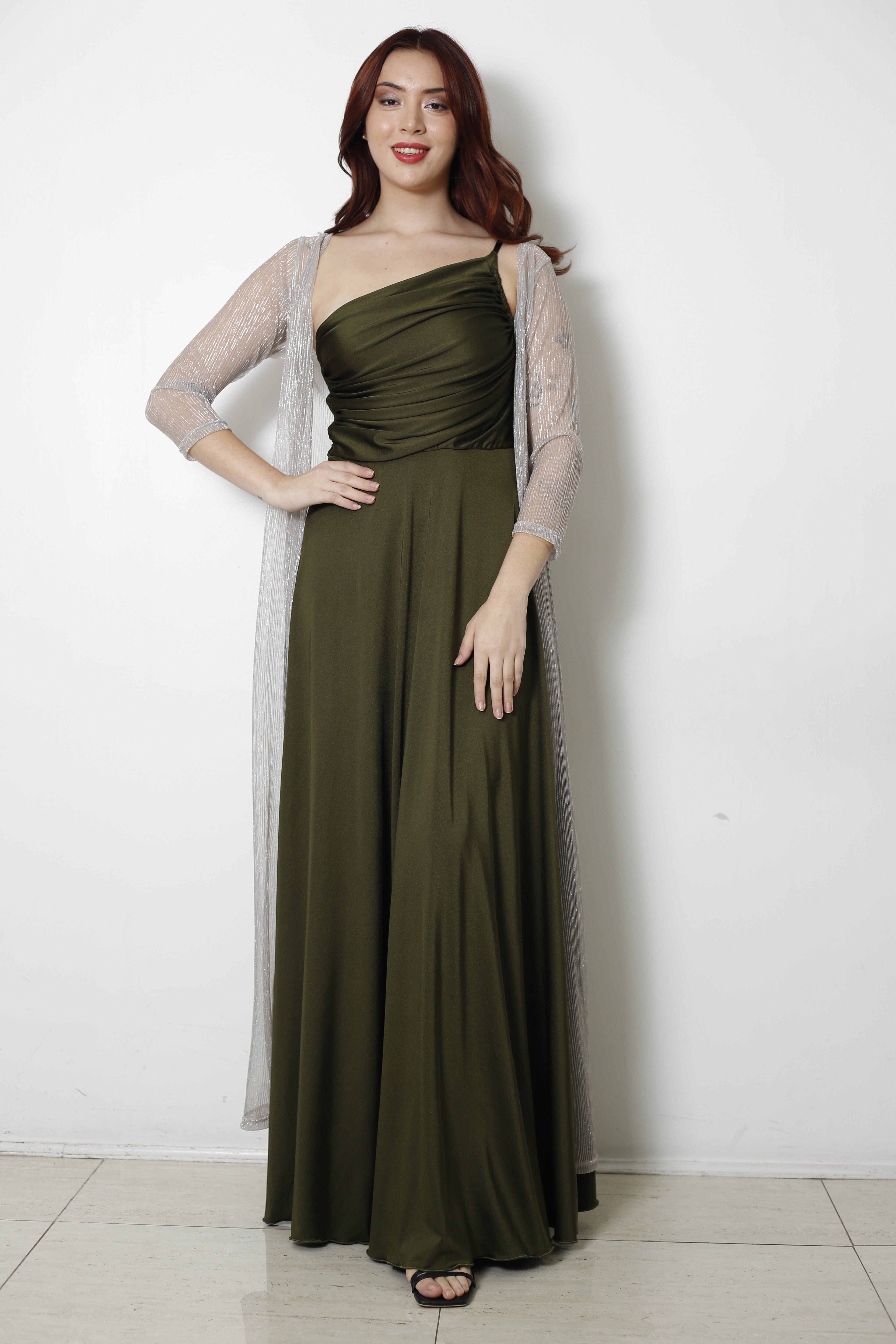 KIMONO PLATEADO LARGO