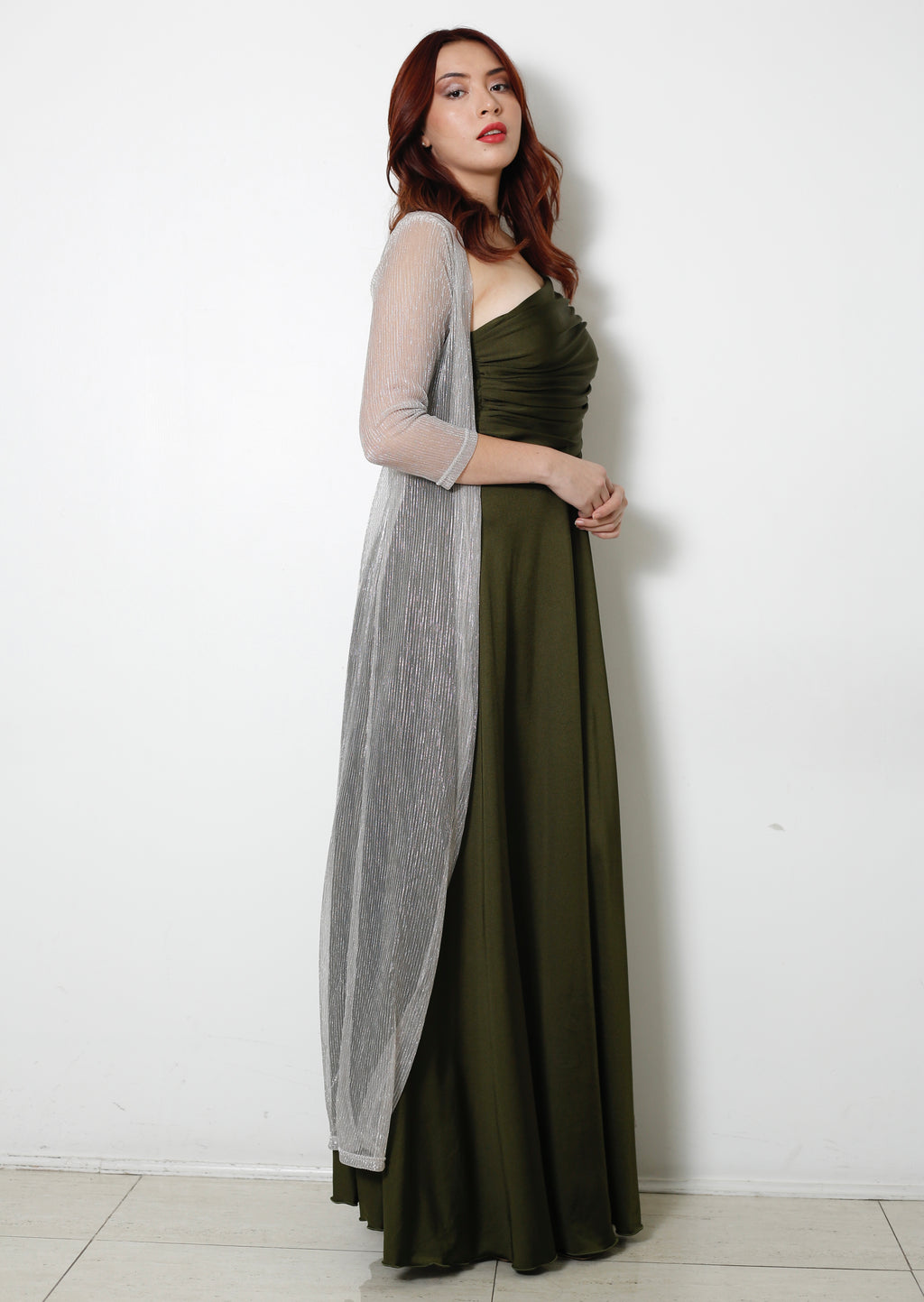 KIMONO PLATEADO LARGO