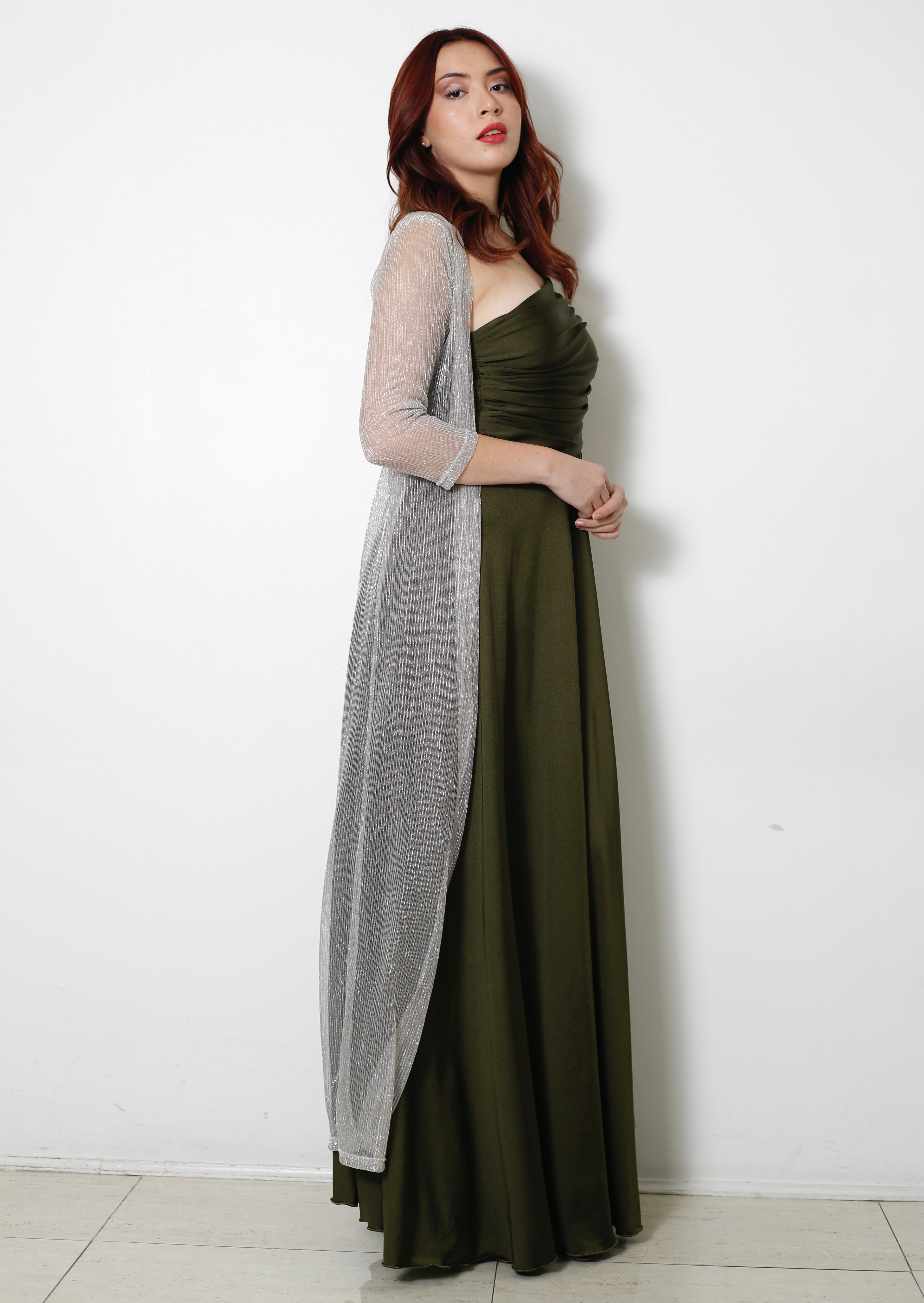 KIMONO PLATEADO LARGO