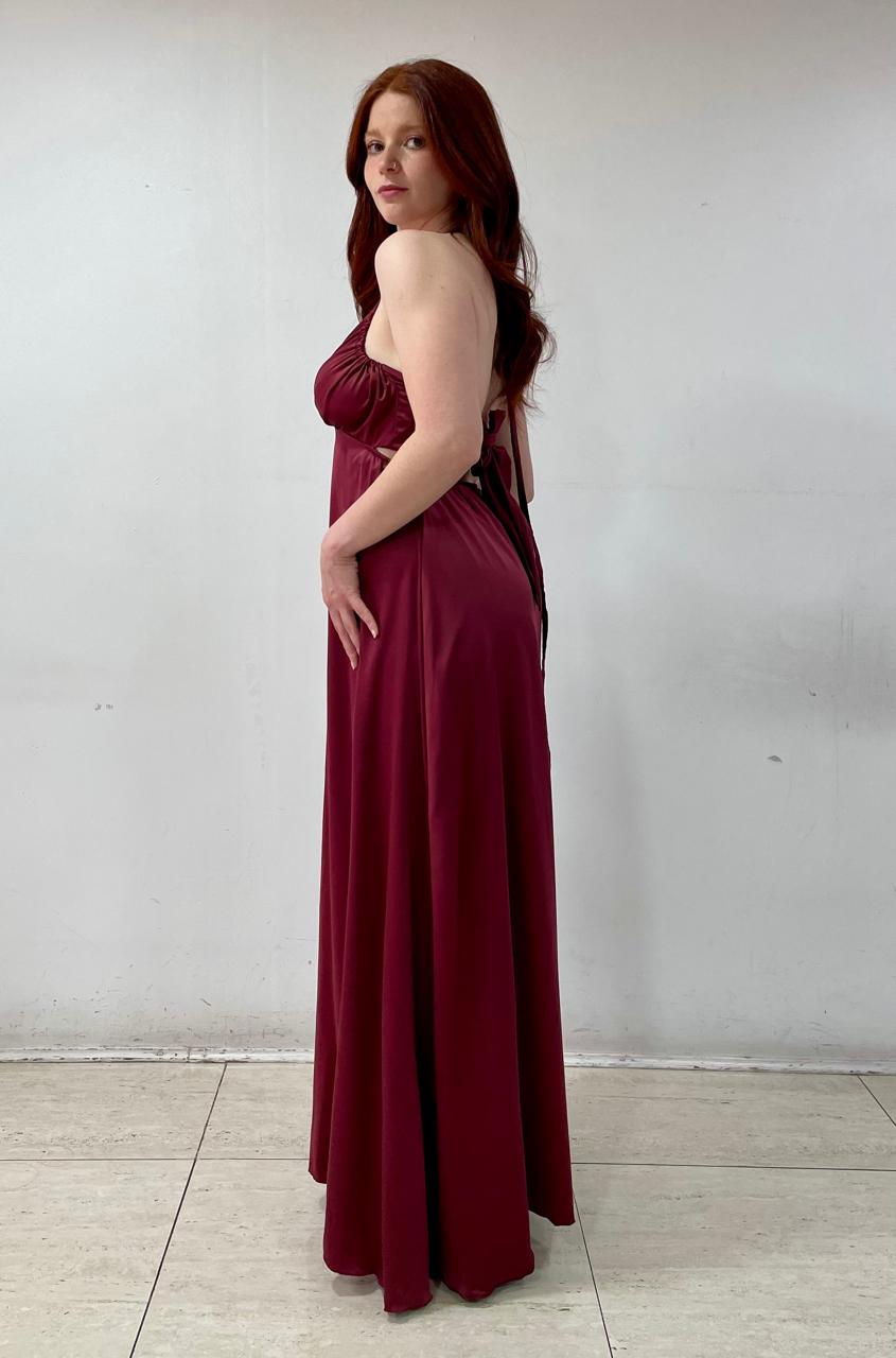 MAXI VESTIDO ALICIA BORGOÑA