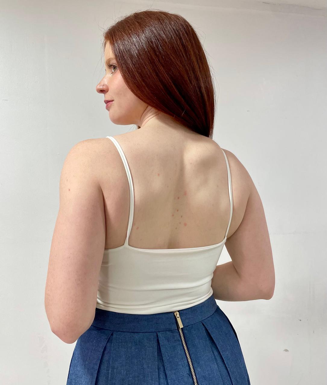 CROP TOP NUDO BLANCO