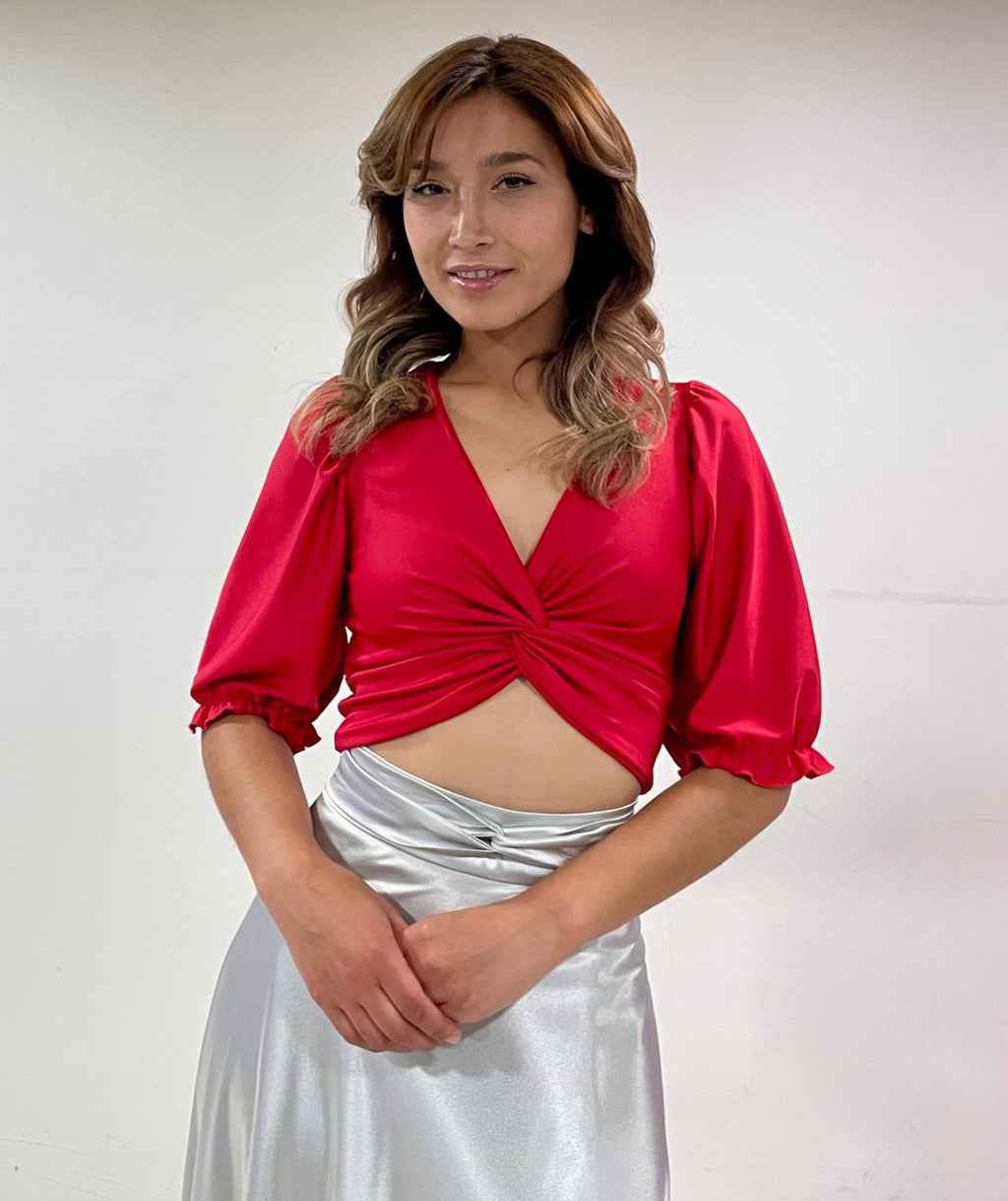 CROP TOP CHARLOTTE ROJO