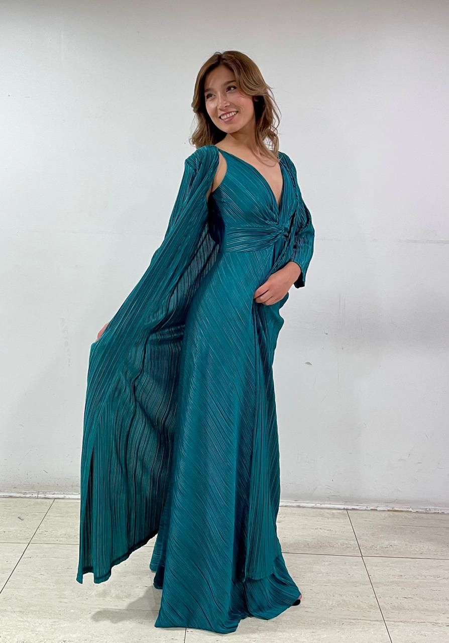 KIMONO VERDE AZULADO