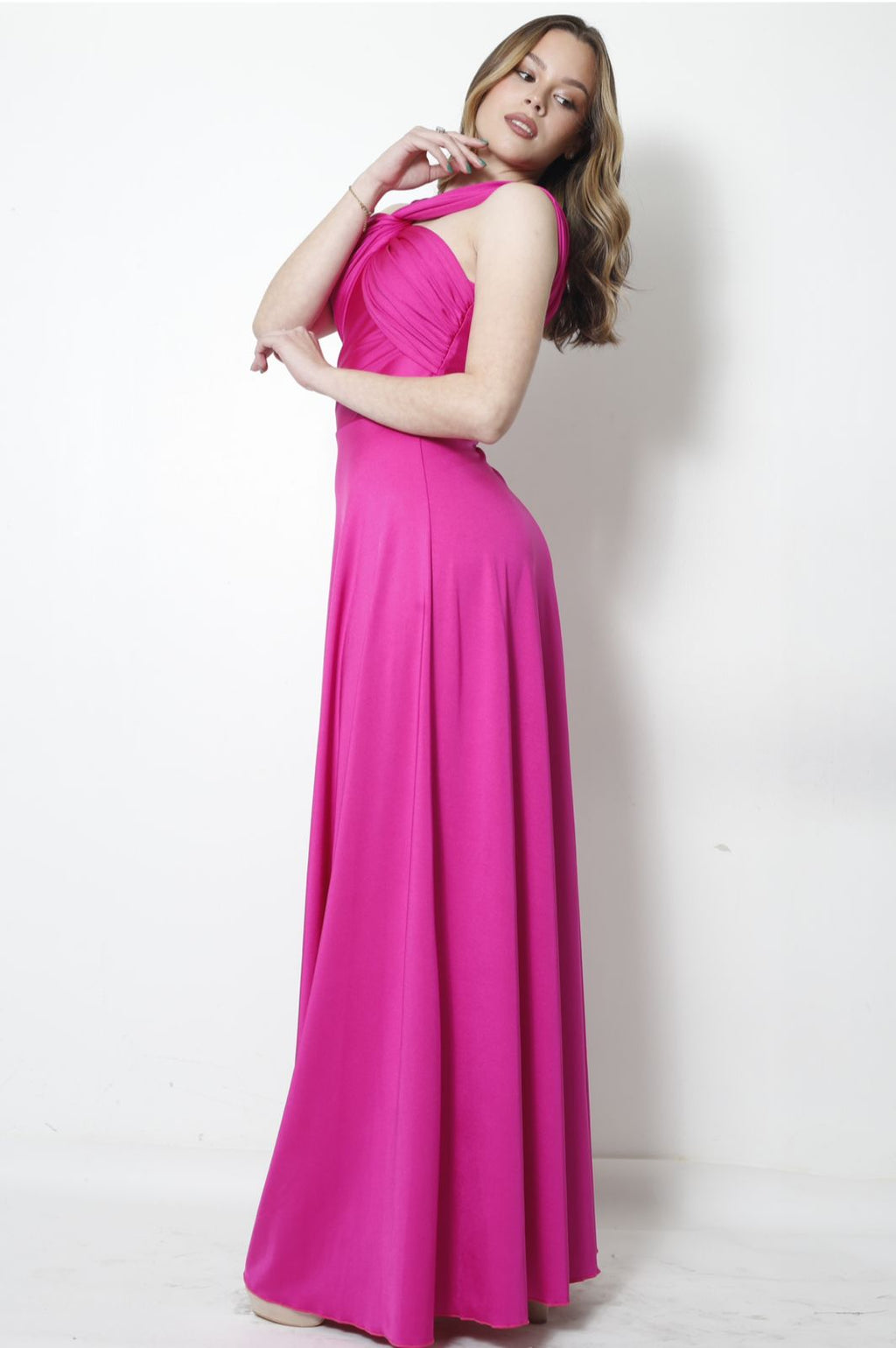 MAXI VESTIDO LEONELA FUCSIA